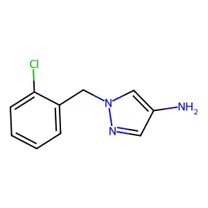 1-[(2-chlorophenyl)methyl]pyrazol-4-amine structure