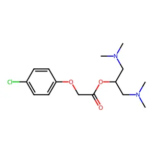 1,3-bis(dimethylamino)propan-2-yl 2-(4-chlorophenoxy)acetate structure