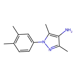 1-(3,4-dimethylphenyl)-3,5-dimethyl-1H-pyrazol-4-ylamine structure