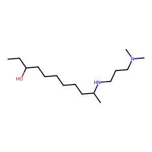 10-{[3-(dimethylamino)propyl]amino}undecan-3-ol structure