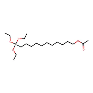 11-triethoxysilylundecyl acetate structure
