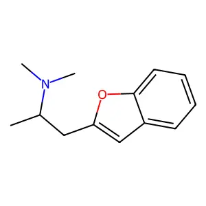 1-(1-benzofuran-2-yl)-N,N-dimethylpropan-2-amine structure