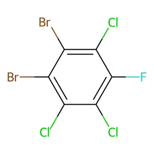 1,2-Dibromo-3,4,6-trichloro-5-fluorobenzene structure