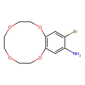 12-Amino-13-bromo-benzo-12-crown-4 structure
