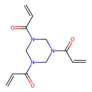 1,3,5-Triazine, hexahydro-1,3,5-tris(1-oxo-2-propenyl)- structure