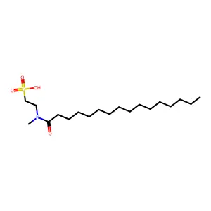 N-Methyl-N-palmitoyltaurine structure