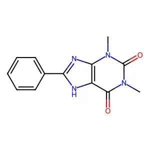 8-Phenyltheophylline structure