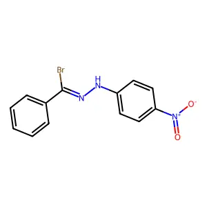 N-(4-nitrophenyl)benzenecarbohydrazonoyl bromide structure