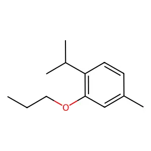 Propyl thymyl ether structure