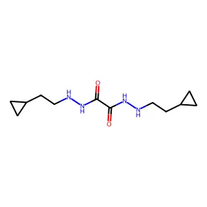 OXALIC ACID, BIS(2-(1-CYCLOPROPYLETHYL)HYDRAZIDE) structure