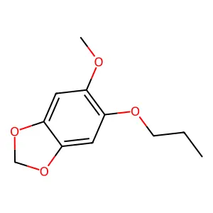1,3-Benzodioxole, 5-methoxy-6-propoxy- structure