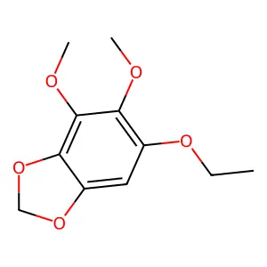 1,3-Benzodioxole, 6-ethoxy-4,5-dimethoxy- structure