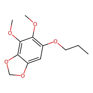 1,3-benzodioxole, 4,5-dimethoxy-6-propoxy- structure