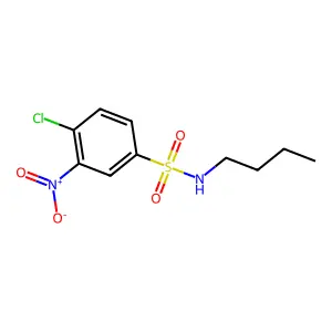 N-butyl-4-chloro-3-nitrobenzenesulfonamide structure