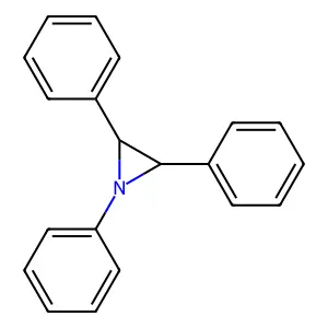 1,2,3-triphenylaziridine structure