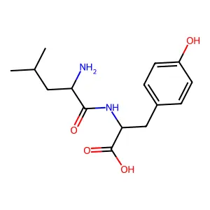 L-LEUCYL-L-TYROSINE structure