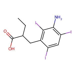 IOPANOIC ACID structure