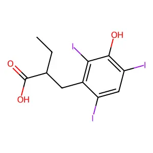 Iophenoxic acid structure