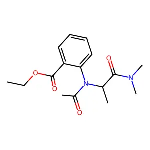 ethyl 2-[acetyl-[1-(dimethylamino)-1-oxopropan-2-yl]amino]benzoate structure