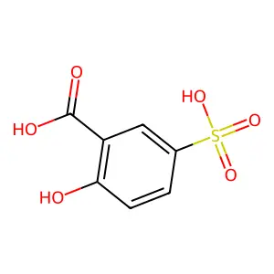 2-Hydroxy-5-sulfobenzoic acid structure