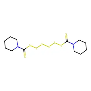 Dipentamethylenethiuram hexasulfide structure