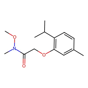 N,O-Dimethyl-2-thymyloxyacetohydroxamic acid structure