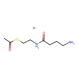 Thioacetic acid S-2-(4-aminobutyramido)ethyl ester hydrobromide structure