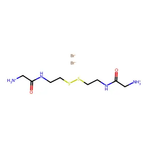 N,N'-(Dithiodiethylene)bis(2-aminoacetamide) dihydrobromide structure