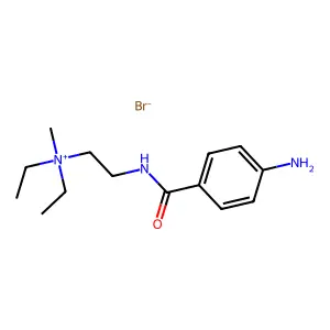 (2-(p-Aminobenzamido)ethyl)diethylmethylammonium bromide structure