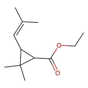 Ethyl chrysanthemate structure