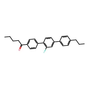 1-(2'-fluoro-4''-propyl[1,1':4',1''-terphenyl]-4-yl)-1-pentanone structure