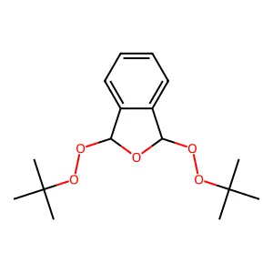 1,3-Bis-t-butylperoxy-phthalan structure