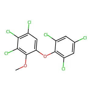 Benzene, 4-methoxy-1,2,3-trichloro-5-(2,4,6-trichlorophenoxy)- structure