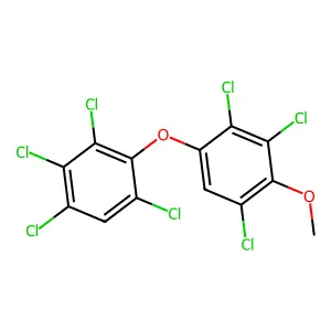 Benzene, 1,2,3,5-tetrachloro-4-(2,3,5-trichloro-4-methoxyphenoxy)- structure