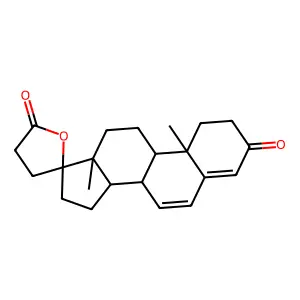 (8R,9S,10R,13S,14S,17R)-10,13-dimethylspiro[2,8,9,11,12,14,15,16-octahydro-1H-cyclopenta[a]phenanthrene-17,5'-oxolane]-2',3-dione structure