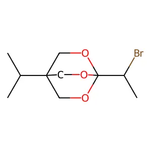 1-(1-Bromoethyl)-4-isopropylbicycloorthocarboxylate structure