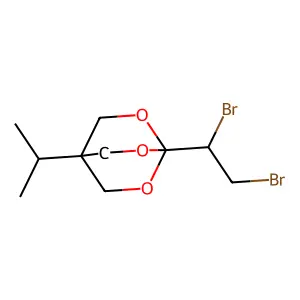 1-(1,2-Dibromoethyl)-4-isopropylbicycloorthocarboxylate structure