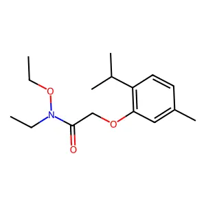N,O-Diethyl-2-thymyloxyacetohydroxamic acid structure