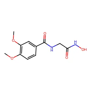 ACETOHYDROXAMIC ACID, 2-(o-VERATRAMIDO)- structure