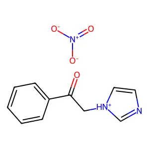 ACETOPHENONE, 2-(1-IMIDAZOLYL)-, NITRATE structure