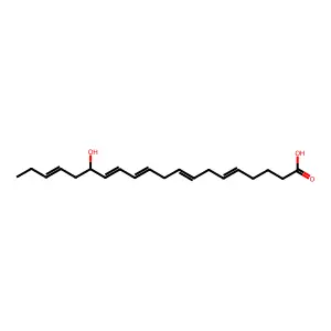 15-Hydroxy-5,8,11,13,17-eicosapentaenoic acid structure