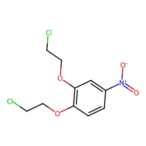 1,2-bis(2-chloroethoxy)-4-nitrobenzene structure