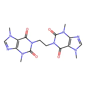 1-[2-(3,7-dimethyl-2,6-dioxopurin-1-yl)ethyl]-3,7-dimethylpurine-2,6-dione structure