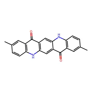 Quino[2,3-b]acridine-7,14-dione, 5,12-dihydro-2,9-dimethyl- structure