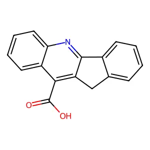 11H-indeno[1,2-b]quinoline-10-carboxylic acid structure