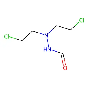 1-Formyl-2,2-bis(2-chloroethyl)hydrazine structure