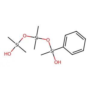 1,1,3,3,5-Pentamethyl-5-phenyltrisiloxane-1,5-diol structure