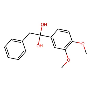 1-(3,4-Dimethoxyphenyl)-2-phenylethanediol structure