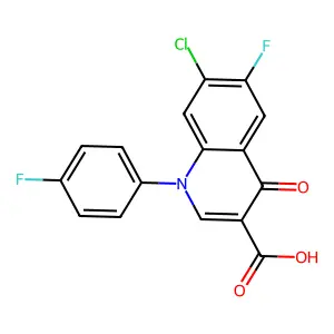 Compound C16H8ClF2NO3 structure