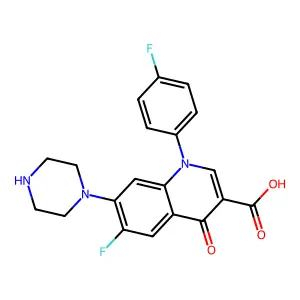 Sarafloxacin structure